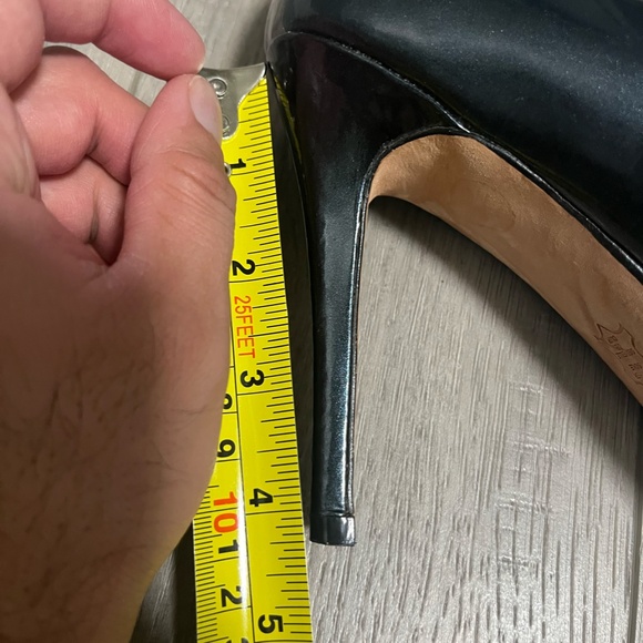 4/$10 EXPRESSION | Size 7.5 | GREYISH BLUE/BLACK | Leather Upper | Heels - Picture 5 of 5